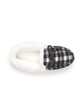 Sonoma Goods For Life Plaid Felt Moccasin Slippers
